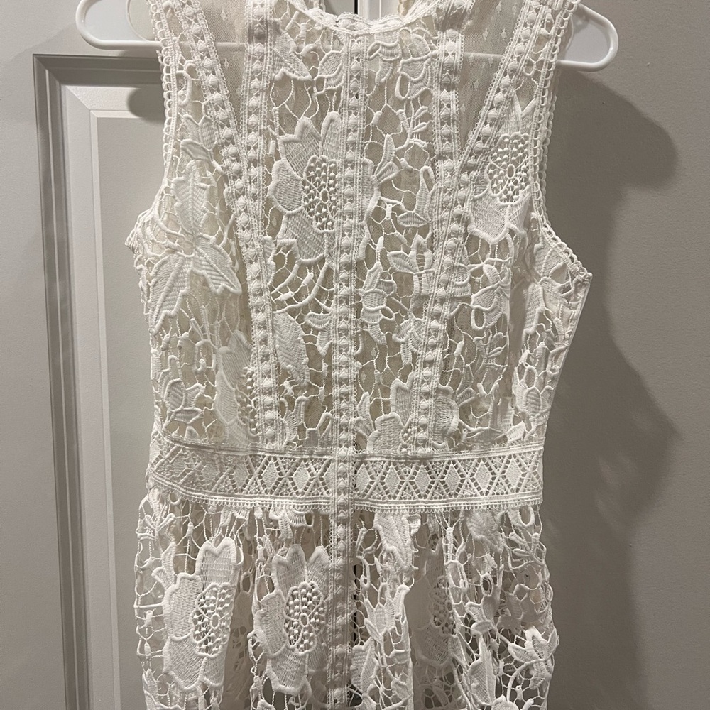Express Ivory Lace Top